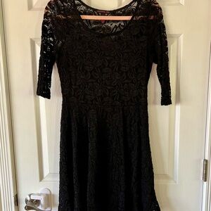 Material Girl Black Lace Dress